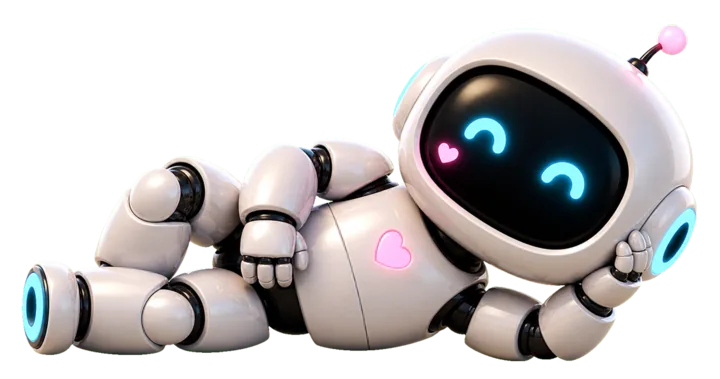 Illustration d’un personnage robotique représentant une personnalité évolutive